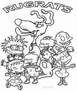 Rugrats Coloring Pages Kids Printable Cartoon Tommy Characters Nintendo Pickles Color Sheets 90s Cartoons Book Cool2bkids Cute Print Colouring Baby sketch template