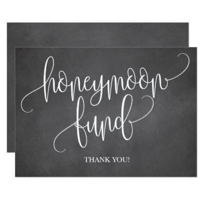 chalkboard honeymoon fund wedding sign card honeymoon gifts giftidea