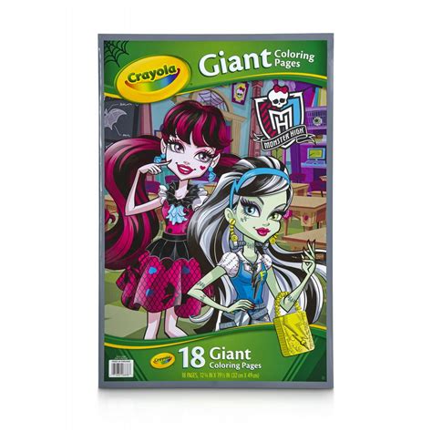 crayola monster high giant coloring book  pages  color walmart