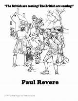 Coloring Revere Paul Coloringhome sketch template