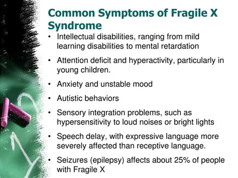 Fragile X Signs And Symptoms