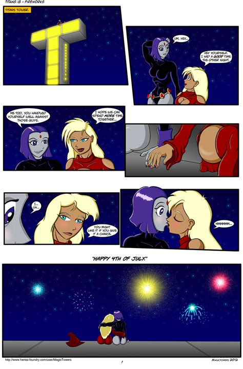 late teen titans 01 fireworks by magictowers hentai foundry