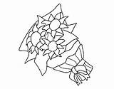 Sunflowers Bunch Coloring Coloringcrew sketch template