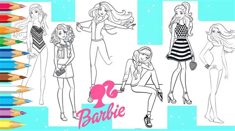 barbie dreamhouse adventure coloring book page barbie  sisters