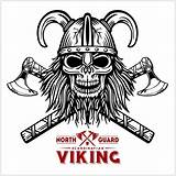 Crossed Viking Axe Skalle Skull sketch template