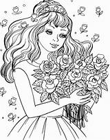 Coloring Pages Ladies Girls Year Old sketch template