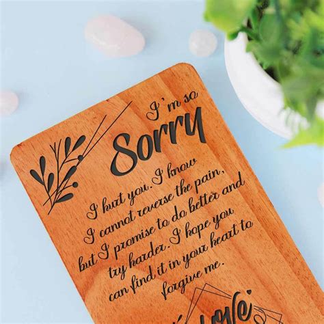 card personalized wooden cards apology card sets woodgeekstore
