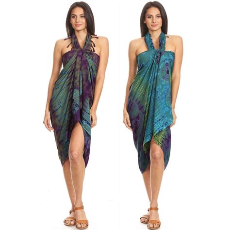 sakkas lygia women s summer floral print sarong swimsuit cover up beach