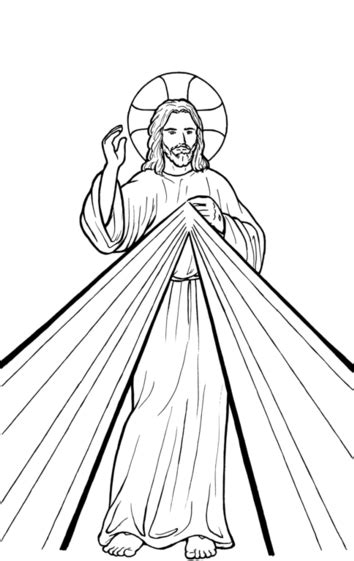 ideas  coloring divine mercy coloring page