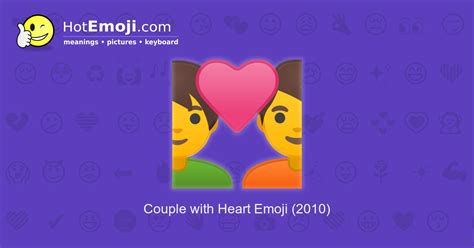 Couple With Heart Emoji Meaning With Pictures From A To Z