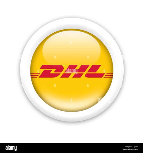 dhl logo stock photo alamy