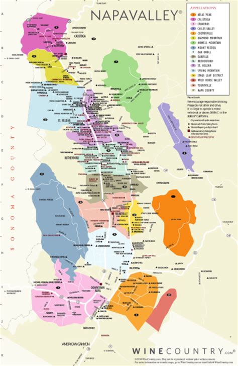 wine country map winecountrycom