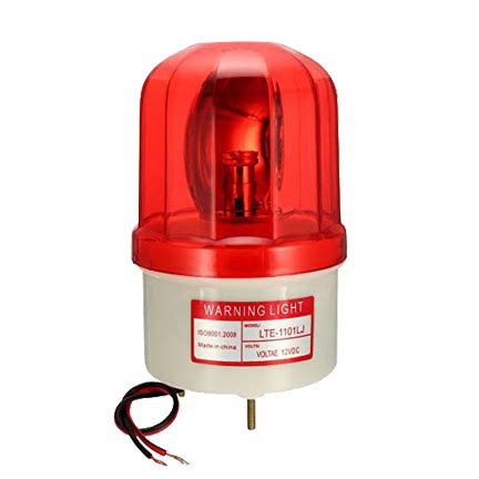 industrial red warning alarm rotary light ac  industrial depot