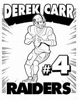 Raiders Vegas Rams Carr Derek sketch template