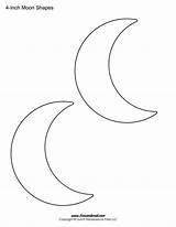 Moon Printable Shapes Timvandevall Ramadan Cresent Templates Eid sketch template