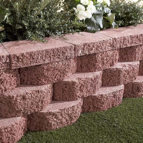 oldcastle basic gray retaining wall cap common      actual