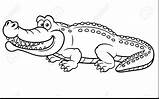 Coloring Crocodile Pages Cartoon Nile Alligator Croc Drawing Printable Line Para River Illustration Dibujo Cocodrilo Getdrawings Color Book Baby Vector sketch template