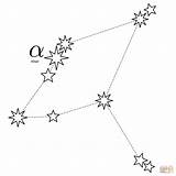 Constellation Aquila Coloring Pages Constellations Aries Printable Template Version Drawing Categories sketch template