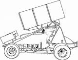 Printable Modified Speedway Imca Funnies sketch template