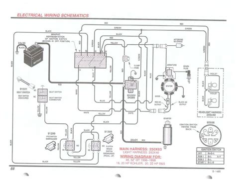 kohler  hp wiring diagram  hp vanguard starter solenoid wiring diagram