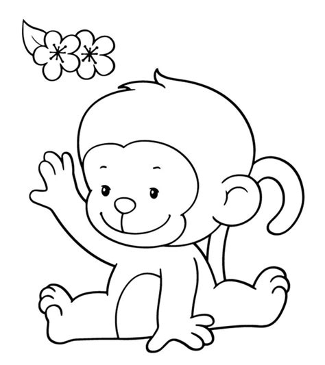 top   printable monkey coloring pages  kids