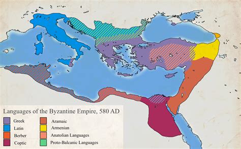 languages   byzantine empire  ad oc  mapporn