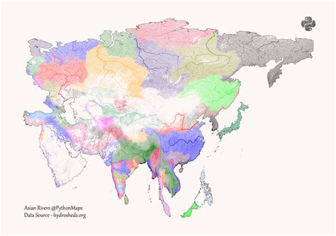 mapping  worlds river basins  continent  data science tribe