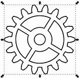 Gears Gear Coloring Steampunk Template Cogs Drawing Templates Printable Paper Pages Vbs Factory Nicu Foss Nicubunu Color Birthday 3d Repeat sketch template
