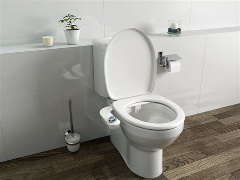 bio bidet slimglow simple bidet toilet attachment  white  dual