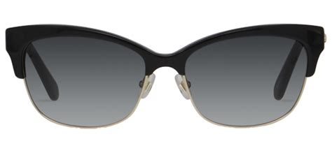 kate spade shira women s black cat eye sunglasses w gradient lens
