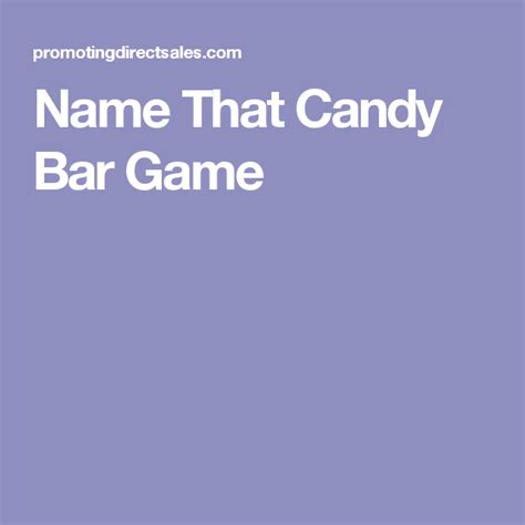 candy bar game bar games candy bar chocolate party