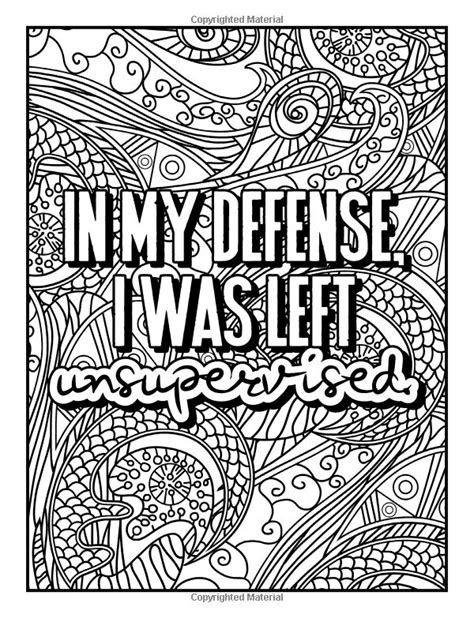 printable coloring sarcastic quotes coloring pages news designfup