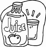 Juice Jus Lebensmittel Pomme Speisen Boissons Verschiedene Alimenti Disegni Trinken Malvorlage Coloriages Colorare Gratismalvorlagen sketch template