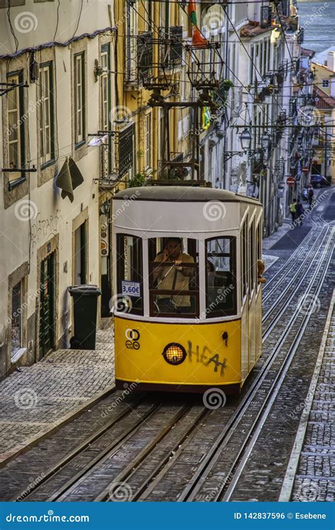 typical lisbon tram editorial photo image  cityscape