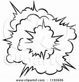 Explosion Burst Poof sketch template