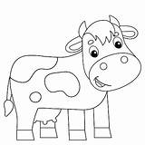 Desenho Vaca Tamanho sketch template