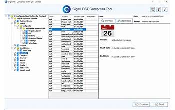 Cigati PST Compress Tool screenshot #0