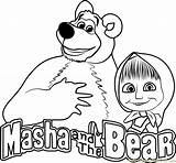 Masha Bear Coloring Pages Color Coloringpages101 Pdf sketch template
