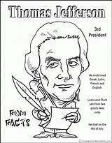 Coloring Thomas Jefferson Pages Presidents President Sacagawea Printable Facts Kids Edison Color Studies Social History Activities Sheets Teaching Worksheets Template sketch template