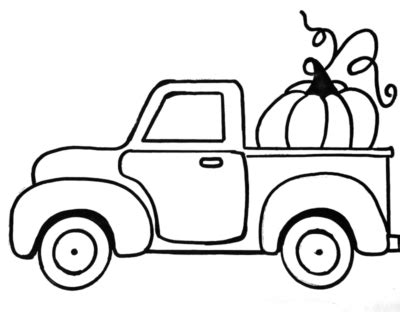 printable simple truck coloring pages darlaeleanor