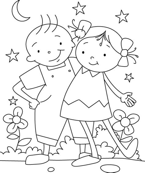 friendship day coloring pages holiday coloring pages