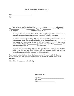 bad check letter form fill   sign printable  template signnow