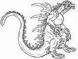 Godzilla Coloring Pages Print sketch template