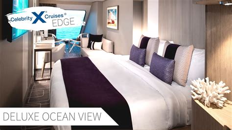deluxe ocean view stateroom  facing celebrity edge full