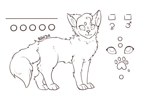 fursona ref sheet base cat pic voice