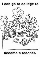 Teacher Coloring Pages Getdrawings sketch template
