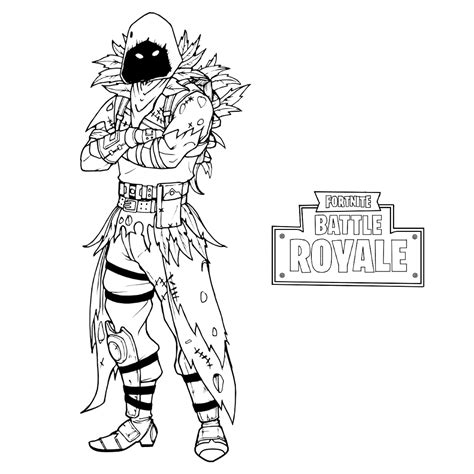 fortnite coloring pages raven