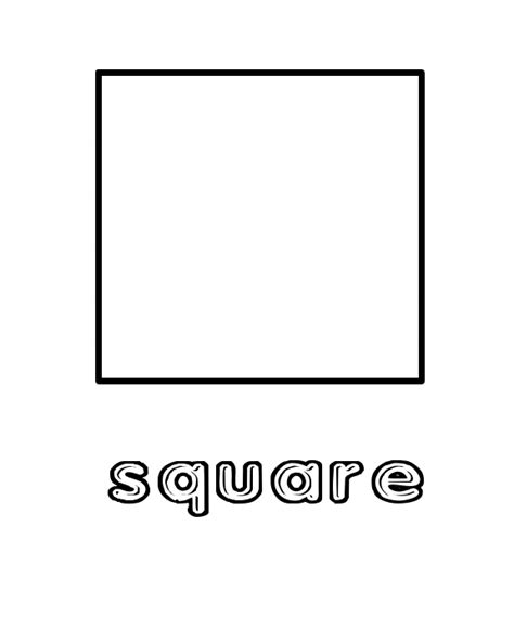 images  printable square shapes worksheets preschool square