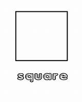 Square Pages Preschool Coloring Shape Worksheets Shapes Printable Colouring Squares Kids Sheets Activities School Worksheet Toddlers Color Sheet Preschoolers Cutting sketch template
