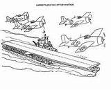 Carrier Battleship Coloringsky Lotniskowiec sketch template